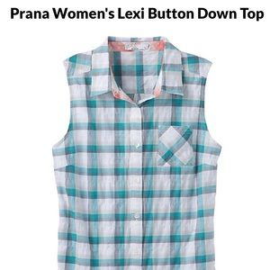 Prana Lexi buttondown in Mood Indigo